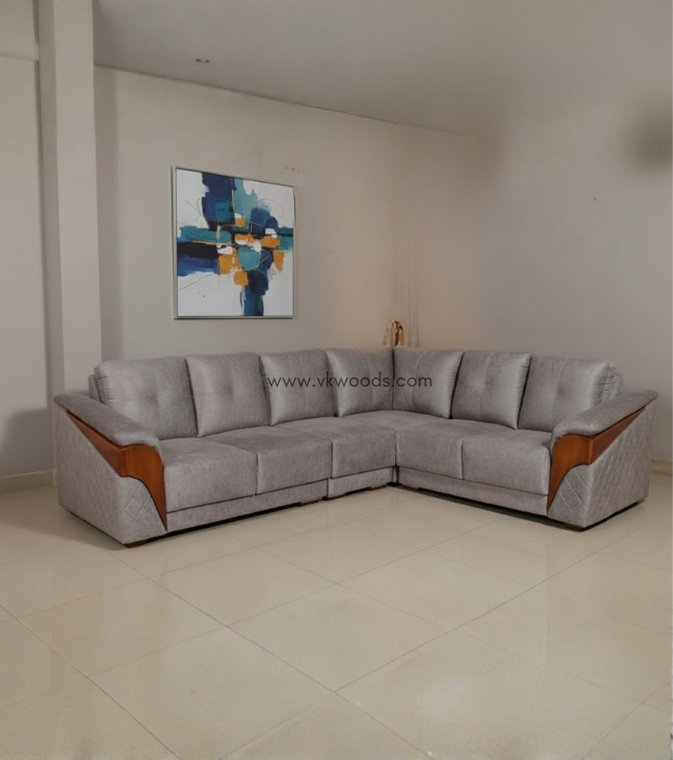 The Soft-Touch L- shape sofa