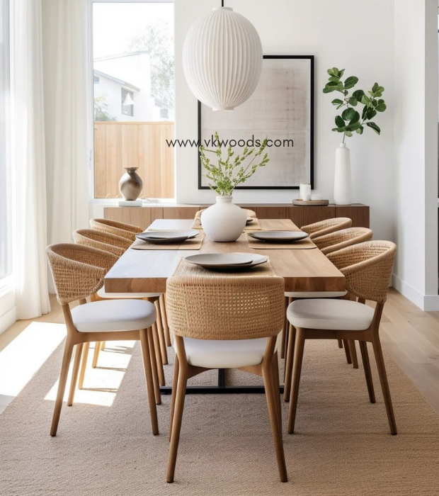 Rattan Back dining set