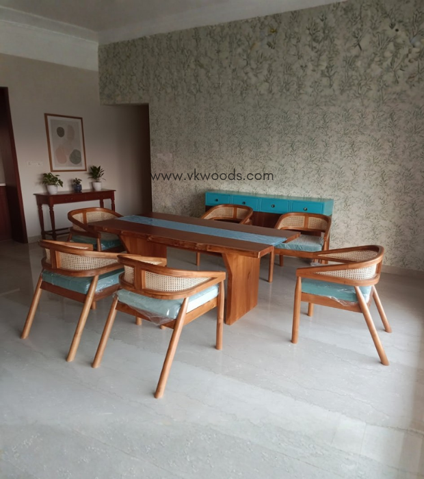 The Rattan Weave Dining set