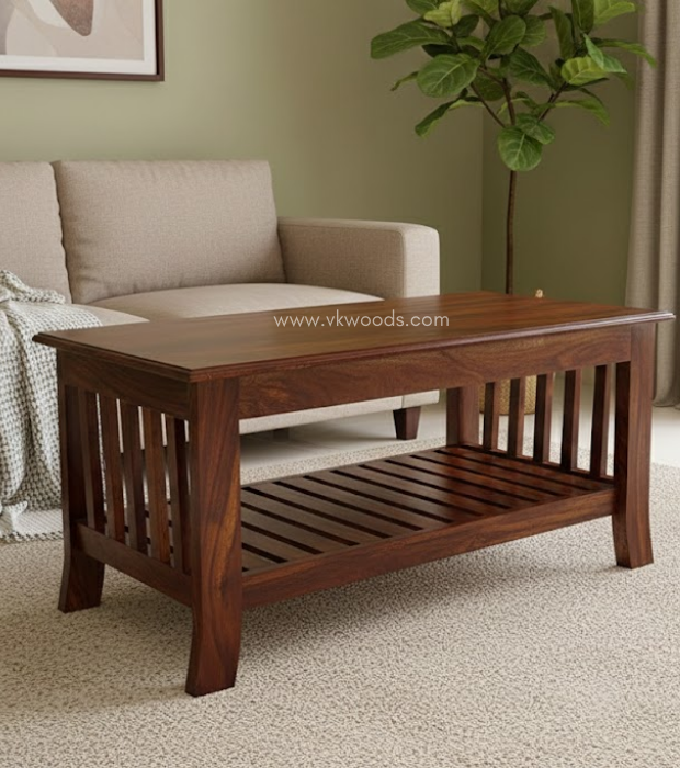 The Solid Slatted Coffee Table