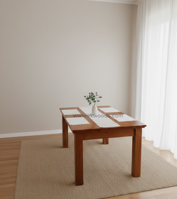 The Solid Wood Dining Table