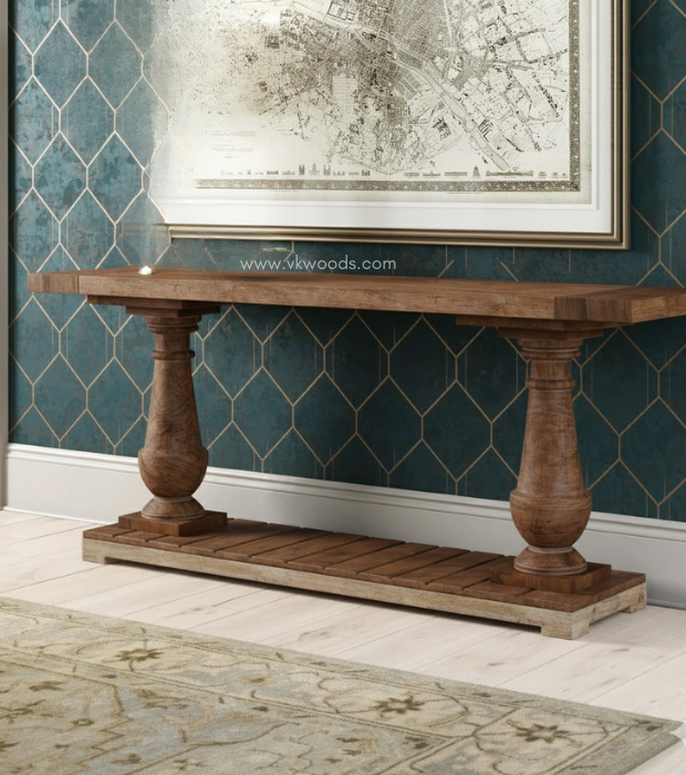 The Solid Wood console Table